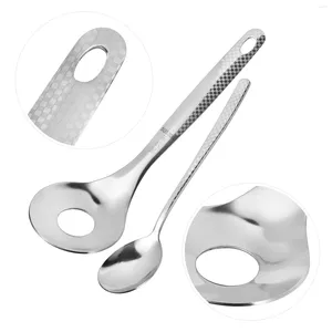 Colheres 2 Pcs Fabricante de Almôndegas Colher de Aço Inoxidável Fazendo Ferramenta Baller Scoop Utensílios de Cozinha