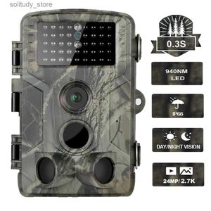 Trail Hunting Trail Cameras 2,7k 24mp bezprzewodowy kamera ścieżka Holding HC802A Monitorowanie dzikiej przyrody śledzenie Nocny wizję