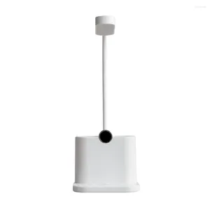 Bordslampor Multifunktionell lampa Elektrodlös Dimning Student Desktop Led Eye Protection Learning Desk Light White