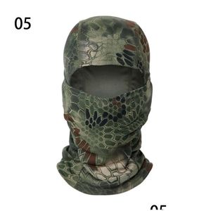 Bandanas Mticam Camouflage Clava Fl Face Scarf Mask Hiking Cycling Hunting Army Bike Military Head Er Tactical Cap Men Drop Delivery F Dhapn