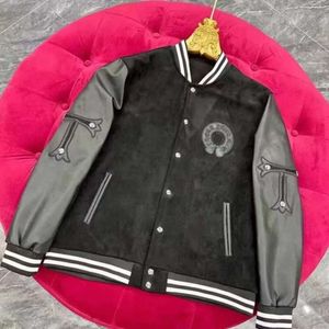 Giacca da uomo di design da uomo Magliette da uomo da uomo Chromeherts Varsity Giacca da baseball da uomo Hip Hop Chromees Giacca con cappuccio Cuori Lettera Ricamo Giacca a cuore Giacca da uomo 99