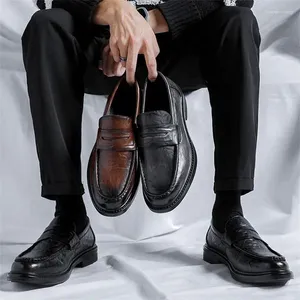 Sapatos Casuais Masculinos Primavera E Outono Business Clássico Simples Um Pedal Tamanho Grande