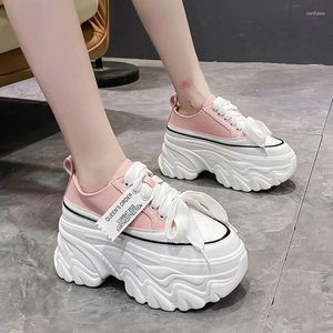 Scarpe casual Rimocy Chunky Platform Sneakers per donna Tacchi alti Fondo spesso Vulcanize Donna 2024 Primavera Autunno Aumento