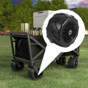 Tools 1pc Camping Folding Wagon Cart Wheels Built To Last 3 Patterns With Double Bearing Replacement Parts Center Distance 105mm