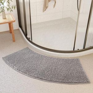 Tapetes Quick Dry Bath Mat Borracha Antiderrapante Tapete Banheiro Ventilador Em Forma Super Absorvente Fino