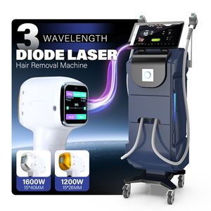 PerfectLaser Hot Selling Diode Laser Hair Removal Machine Cost Professional Painless Epilators Pekskärm Handtag 3 Wave 808nm 755nm 1064NM