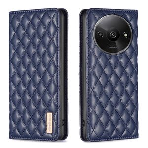 Handyhüllen für Xiaomi 14 13 Redmi A3 13C 13T Note 13 K70 K70E Pro Plus 4G 5G Grid Wallet Ledertasche Abdeckung