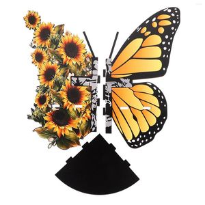 Candle Holders Wall Butterfly Holder Corner Shelves For Decor Floating Cabinet Living Room Storage Rack Three-dimensional Shelf Wooden