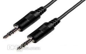 Whole 50cm 35 mm pin to 35 mm pin stero audio cable Headphone Jack Black color 4345905