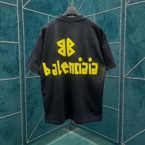 Designer camisetas masculinas soltas e elegantes impressão avançada carta manga curta casual camiseta 100% algodão puro tops para roupas masculinas e femininas