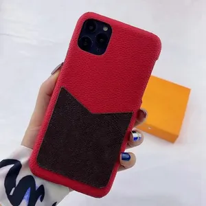 Luxuriöse Handyhüllen für iPhone 12 13 14 15 Pro Max Herren Damen Deluxe Mode Handyhülle Litchi Rind Leder Kartentasche Hülle Klassische Handyhülle BLG243213