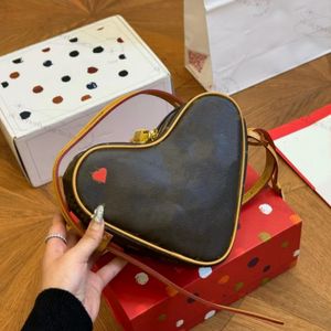 Luxury bag M57456 Heart Shape Crossbody Bag designer bag women heart-shaped Shoulder bags GAME ON COEUR Mini red heart handbag ladies top quality leather purse