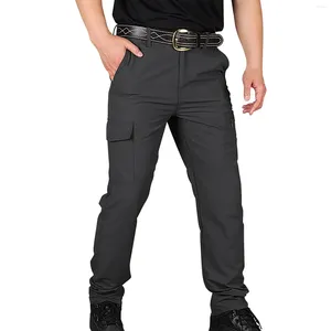 Мужские брюки, мужские городские тактические брюки-карго, летние быстросохнущие брюки с несколькими карманами, уличные походные однотонные брюки Hombre