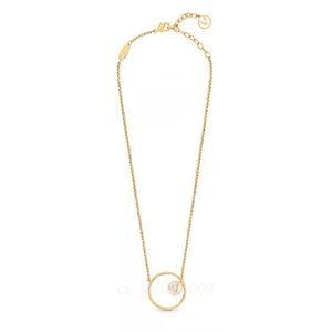 classic designer necklace for women simulated pearl perfume bottle pendant necklaces red crown three circles charm chain mens jewelry Valentines Day girl gift