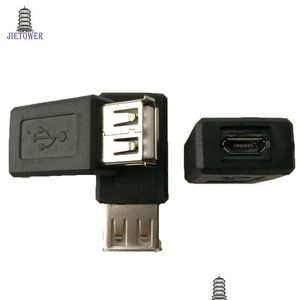 コンピューターケーブルコネクタ100PCS/ロット高速USB 2.0女性AからマイクロB新しい5ピンアダプターコネクタクラシックシンプルデザインwholesa otn7z