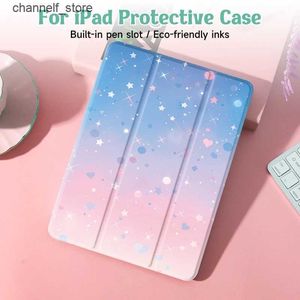 Tablet PC Cases Bags iPad Case For iPad 9th/ 8th/ 7th Generation 10.2 inch CaseFor MiNi 4/5/6 Coverwith Pencil HolderAuto Wake/Sleep CoverY240321Y240324