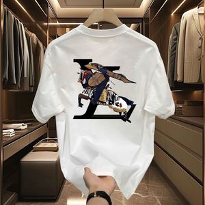 Louisvittonly Designer Tshirs 2024 New Shor Sleeved Mens and Womens T-Shirs Leer Prining Casual Spors Fashion Round Neck Mens Tshirts mode Kort ärm spetsklänning