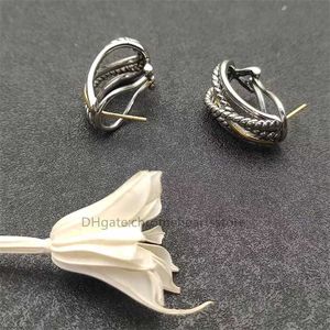 Designer-Ohrringe, Hiphop-Punk-Metall-Twist-Bolzenohrring für Frauen, Wassertropfen-Kugel, Gold-Silber-Farbe, weibliche Schnurohren, Luxus-Schmuck, Geschenk, Brincos, trendige Orecchini VKAG