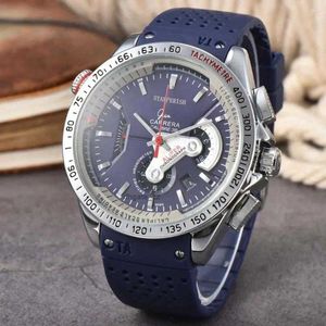 ساعات المعصم الساعات العلامة التجارية الأصلية الرائعة للرجال متعدد الوظائف الكلاسيكية Carrera Sport Wrist Watch Cronograph Clocks Automatic Date