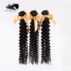 Bundles Mocha Hair Brazilian Remy Hair Deep Wave 100% Human Hair Weave 3 Bundles Natural Color 12"28" Free Shipping