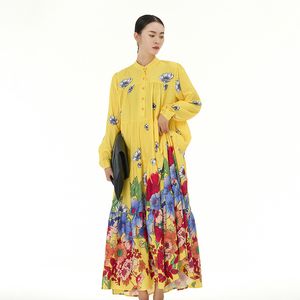 Temperament Original Niche Cake Skirt Spring 2024 New Plus Size Women's Loose and Thin Versatile Dress 1632