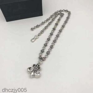 2024 Designer Brand Cross Ch Necklace For Women Chromes High Boat Anchor Flower Pendant Silver Plated Chain Mens tröja Heart Men Classic Jewelry Neckchain MH DQ1W