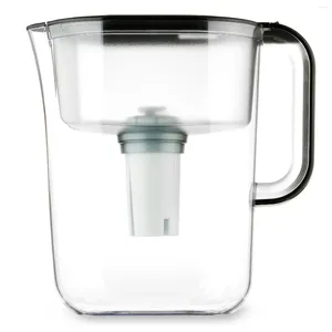 Vattenflaskor 10-kopp filter pitcher Black Brita Compatible 10.6HX3.9WX10.8L tum