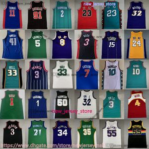 Klassisk vintage basket Bryant Jersey Carter Iverson Garnett Bird Michael Rose Rodman Hill McGrady Bibby Ewing Nash Williams Duncan Payton Kemp Durant Malone