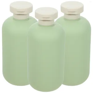 Dispensador de sabão líquido 3 peças garrafa de gel de banho recarregável shampoo pe loção sub pacote recipiente