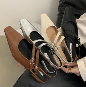 Bailamos nuovissimi sandali da donna alla moda slip on da donna eleganti scarpe slingback morbide scarpe con tacco piatto