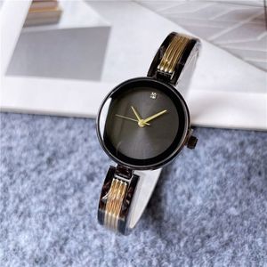 Brand Watches Women Girl Beautiful Crystal Diamond Style Metal Steel Band Quartz Wrist Watch G112240Q