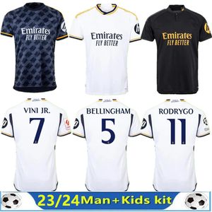 2023 2024 BELLINGHAM VINI Jr camisas de futebol MBAPPE Tchouameni 223/24 camisa de futebol Real Madrids HP CAMAVINGA Rodrygo MODRIC homens crianças kit uniformes