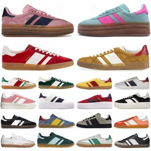 Designer sapatos casuais plataforma tênis ousado rosa brilho pulso hortelã rosa núcleo preto branco solar super pop rosa homens mulheres treinadores esportivos 36-45