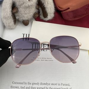 Sonnenbrille für Damen, Designer-Brille, Metall, runder Rahmen, Sonnenbrille, Herren, luxuriös, Sport, Sonnenschutz