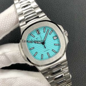 Uhren Pp5711 SUPERCLONE Blau 40 mm 8,3 mm ultradünn AAAAA Pp5711 Herren-Rückenuhr mechanisch 9015 transparentes automatisches Zifferblatt Sport 183 Montredeluxe