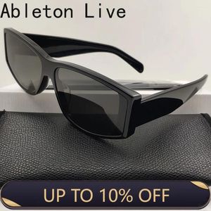 Sonnenbrille 2024 Retro Frauen Schwarz Acetat Quadratische Farbtöne für Markendesigner Trendprodukte Mode Sonnenbrillen UV400