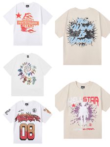 mens tshirt designer hellstar maglietta per gli uomini ins high street creativo del cranio diavolo stampa t-shirt estate degli uomini di cotone allentato camicia hellstar mens t shirt manica corta