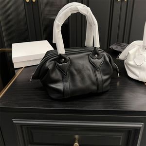 Hand Designer Tasche Brief Logo Reißverschluss Griff Mode Luxus Lederhandtasche Damen klassisch schwarz Top-Qualität.