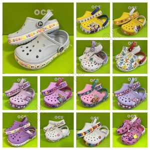 صندل EVA Kids Crocclog Crocodile Shoes غير انزلاق خفيفة الوزن مريحة عالية الجودة الأطفال الصيفي شاطئ الشاطئ Slides Slippers Cartoon Slippers A-30