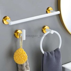 Towel Rings White Gold Bathroom Accessories Set Stainless Steel Towel Rack Towel Ring Toilet Paper Holder Hook Bathroom Shelf Organizer Set 240321