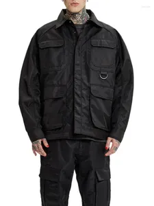 Men's Jackets Nylon Jacket Outwear Autumn And Winter Multi-Pocket Workwear Shirt Loose Design Niche