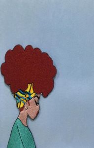 Menina africana boho afro penteado estilo bordado remendo 383 Polegada para roupas jeans saco decoração ferro no remendo 1860110