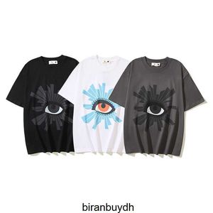 Högkvalitativt trendigt hus av fel Sanning Eye Washed Old Printed Box Mens and Womens kortärmad t-shirt