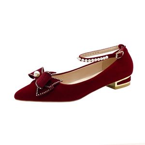 숙녀 샌들 웨딩 신발 가을 여자 패션 새로운 두 마모 신부 신발 웨딩 프랑스 프랑스 레드 하이힐 A014