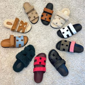 marca clássico chinelos sandália verão praia mule luxo designer sliders sandale mocassim piscina plana casual shoeflat ao ar livre indoor slide mulheres homens couro presente senhora