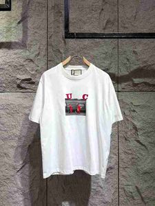 Męskie koszulki projektant 24ss wczesna wiosna męskie koszule dżinsowe spodenki Włochy Paris Mężczyźni Women High Street Fashion krótkie rękawy Os Summer Oddychanie TEE ZG0308 T0VZ