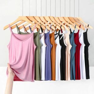 Women's Tanks XL To 6XL Summer Spaghetti Strap Tops Women V-neck Camis Base Sleeveless Tank Casual Thin Camisole Solid Color