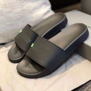 Fashion slipper sliders Paris slides sandals slippers for men women Hot Designer unisex Pool beach flip flops With box Size 35-46