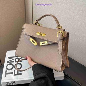 hremms kelyys luxury handle purseソフトレザークロスボディイヤーファッショナブルなハンドバッグ2024新しい女性バッグファッショナブルなクロスボディネットは本当のロゴを持っています