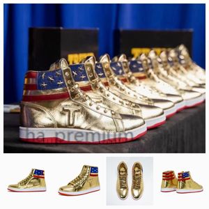 2024 Trump T Basquete Sapatos Casuais The Never Surrender High-Tops Designer Sapatos TS Running Gold Personalizado Homens Sapatilhas Ao Ar Livre Conforto Esporte Ao Ar Livre Lace-up Trendy xxm